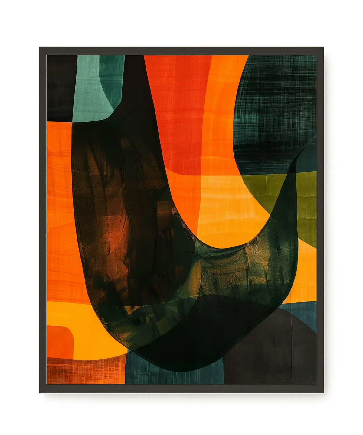 Spatial Convergence Canvas Wall Art