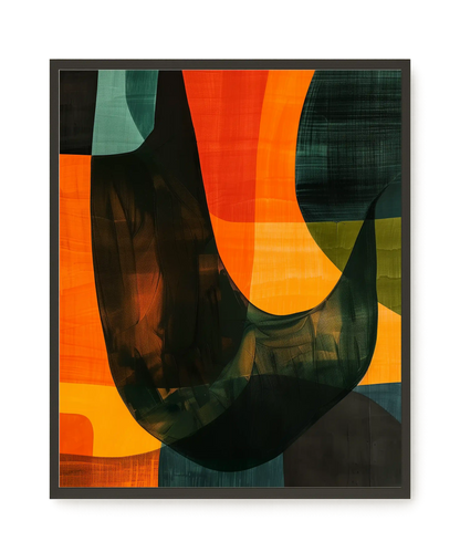 Spatial Convergence Canvas Wall Art