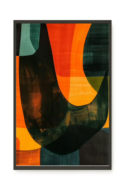 Spatial Convergence Canvas Wall Art