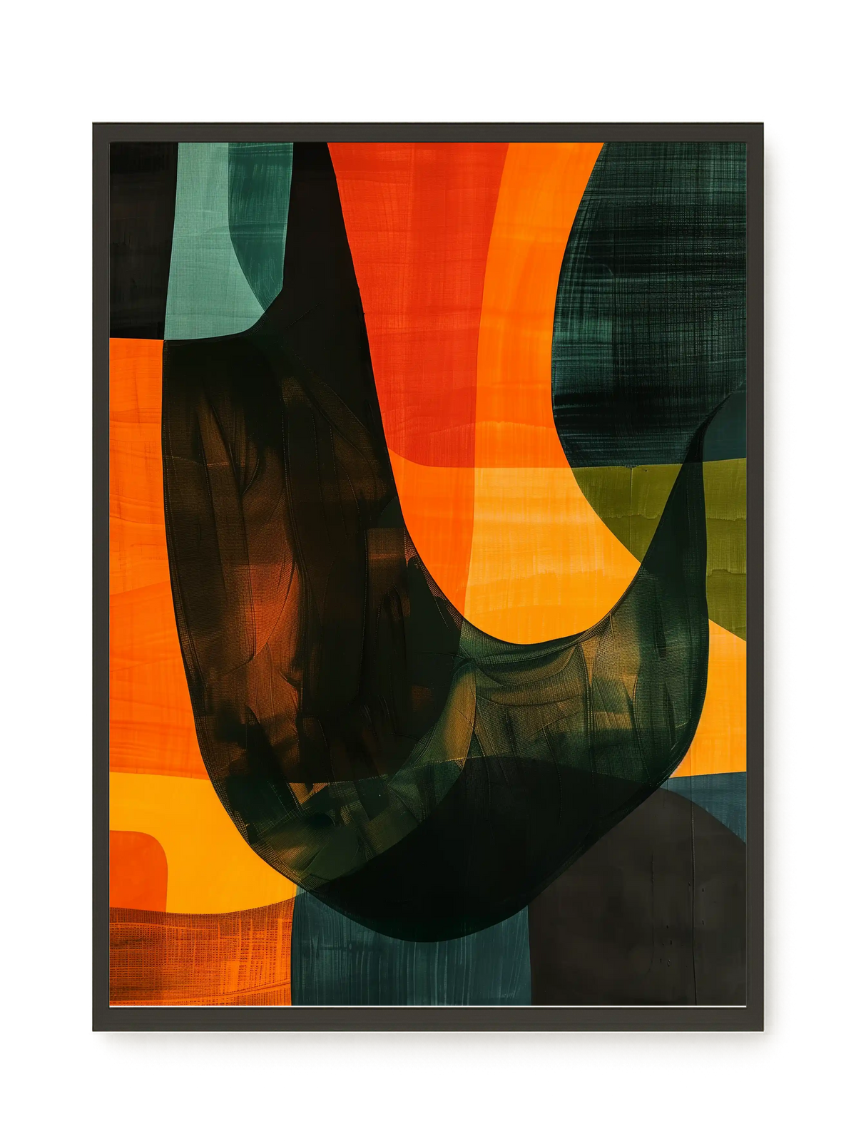 Spatial Convergence Canvas Wall Art