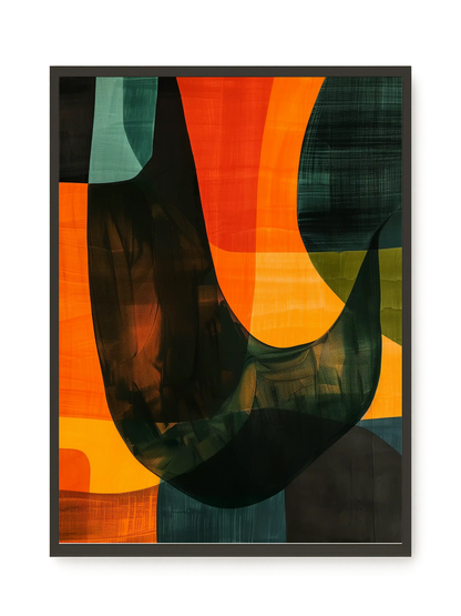 Spatial Convergence Canvas Wall Art