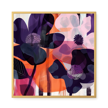 Interwoven Blooms Canvas Wall Art