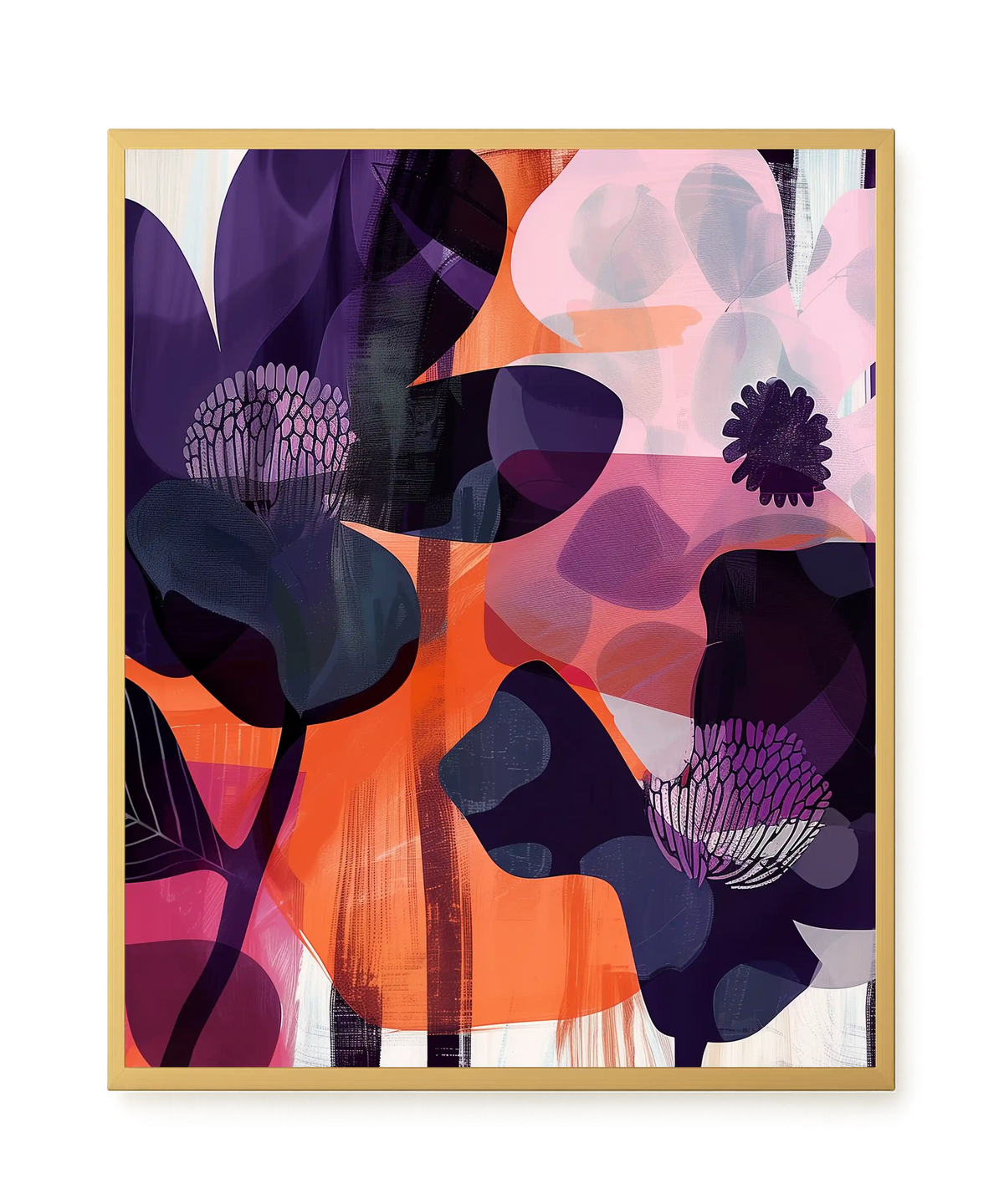 Interwoven Blooms Canvas Wall Art