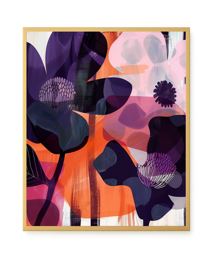 Interwoven Blooms Canvas Wall Art
