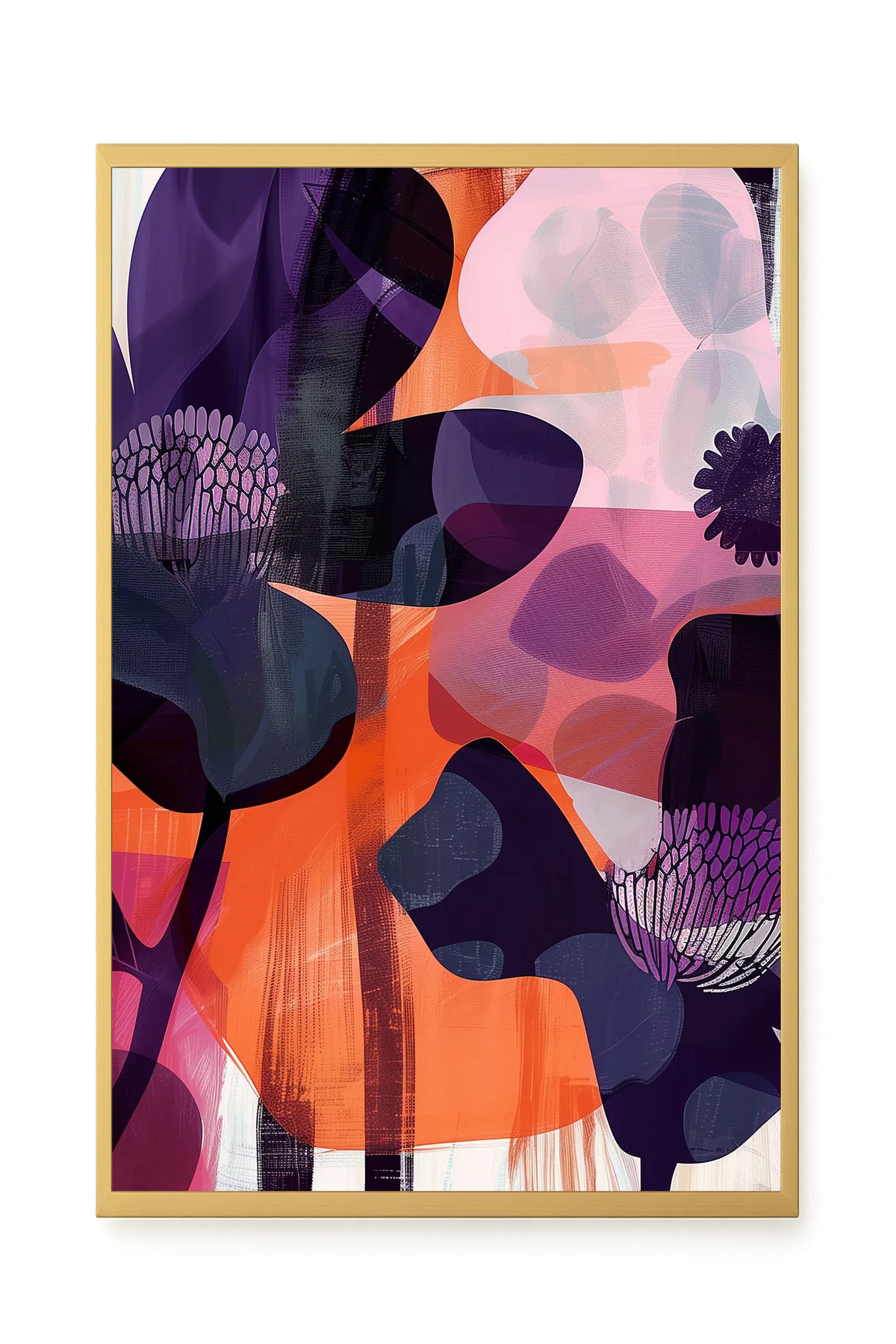 Interwoven Blooms Canvas Wall Art