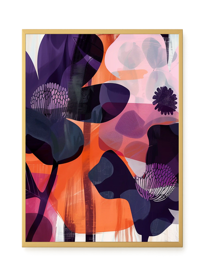 Interwoven Blooms Canvas Wall Art