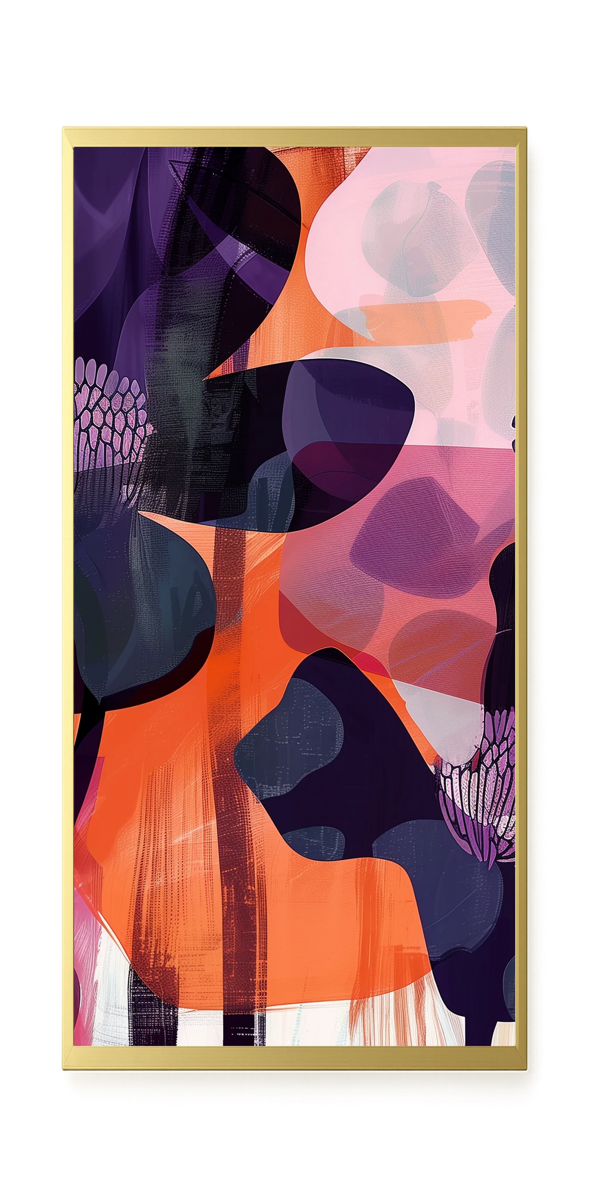 Interwoven Blooms Canvas Wall Art