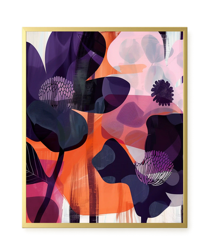 Interwoven Blooms Canvas Wall Art