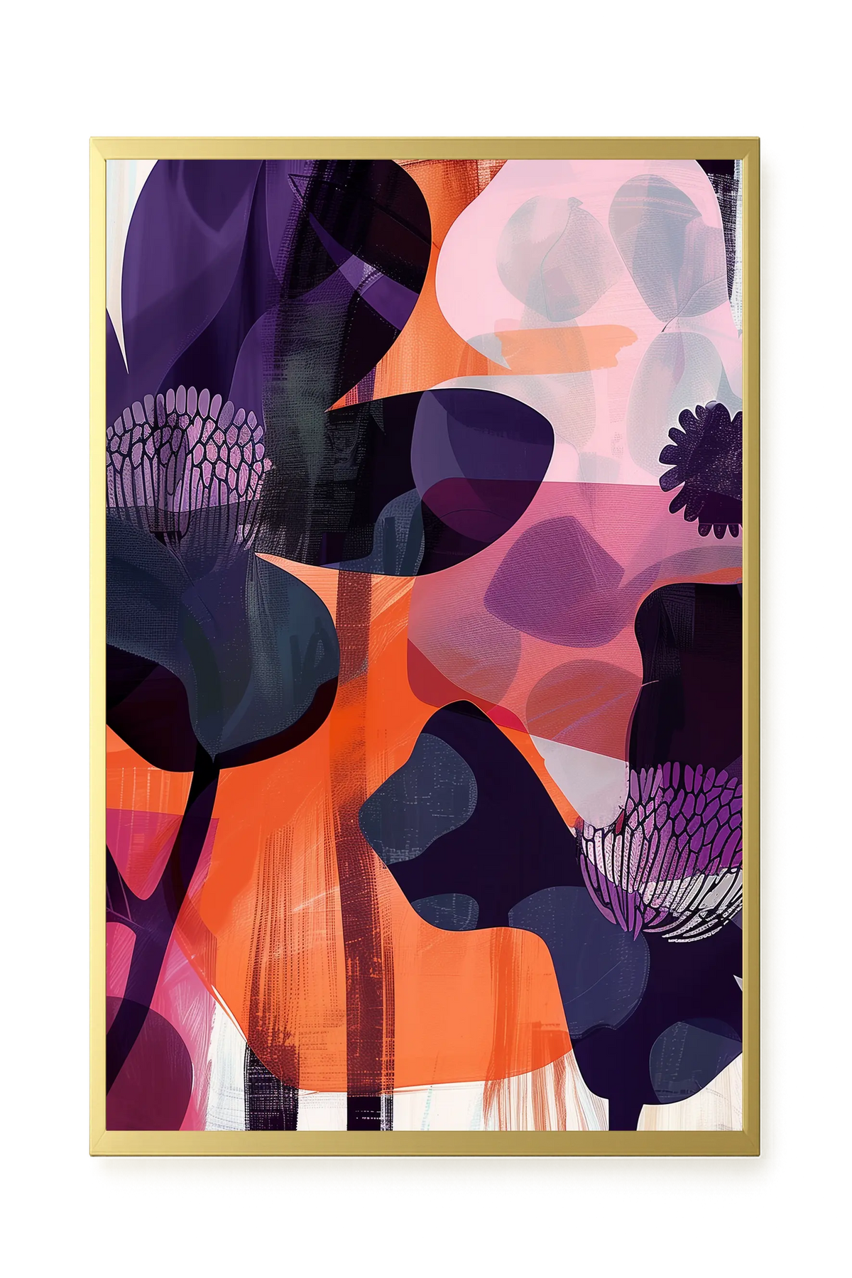 Interwoven Blooms Canvas Wall Art