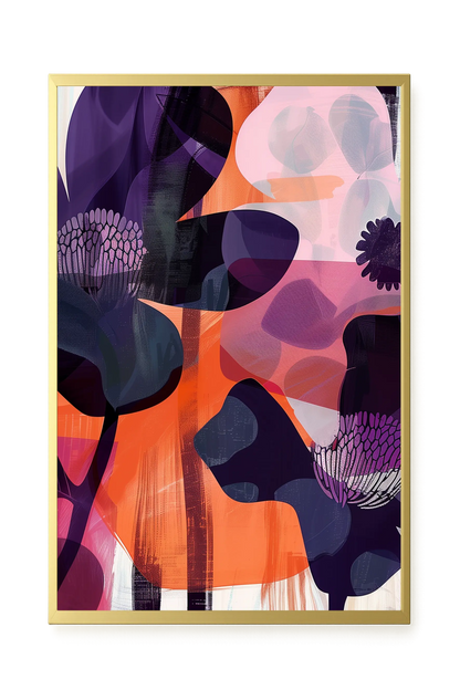 Interwoven Blooms Canvas Wall Art