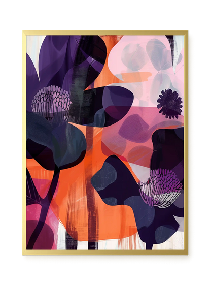 Interwoven Blooms Canvas Wall Art