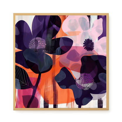 Interwoven Blooms Canvas Wall Art