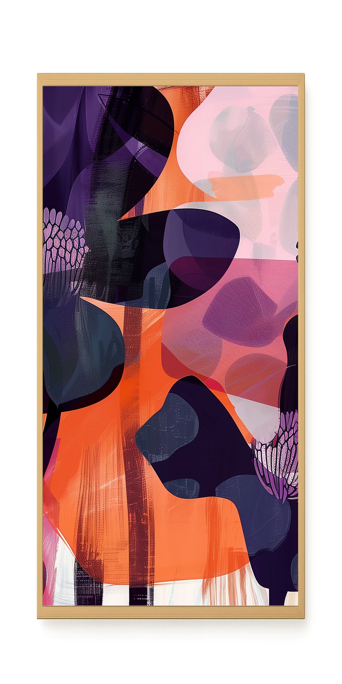 Interwoven Blooms Canvas Wall Art