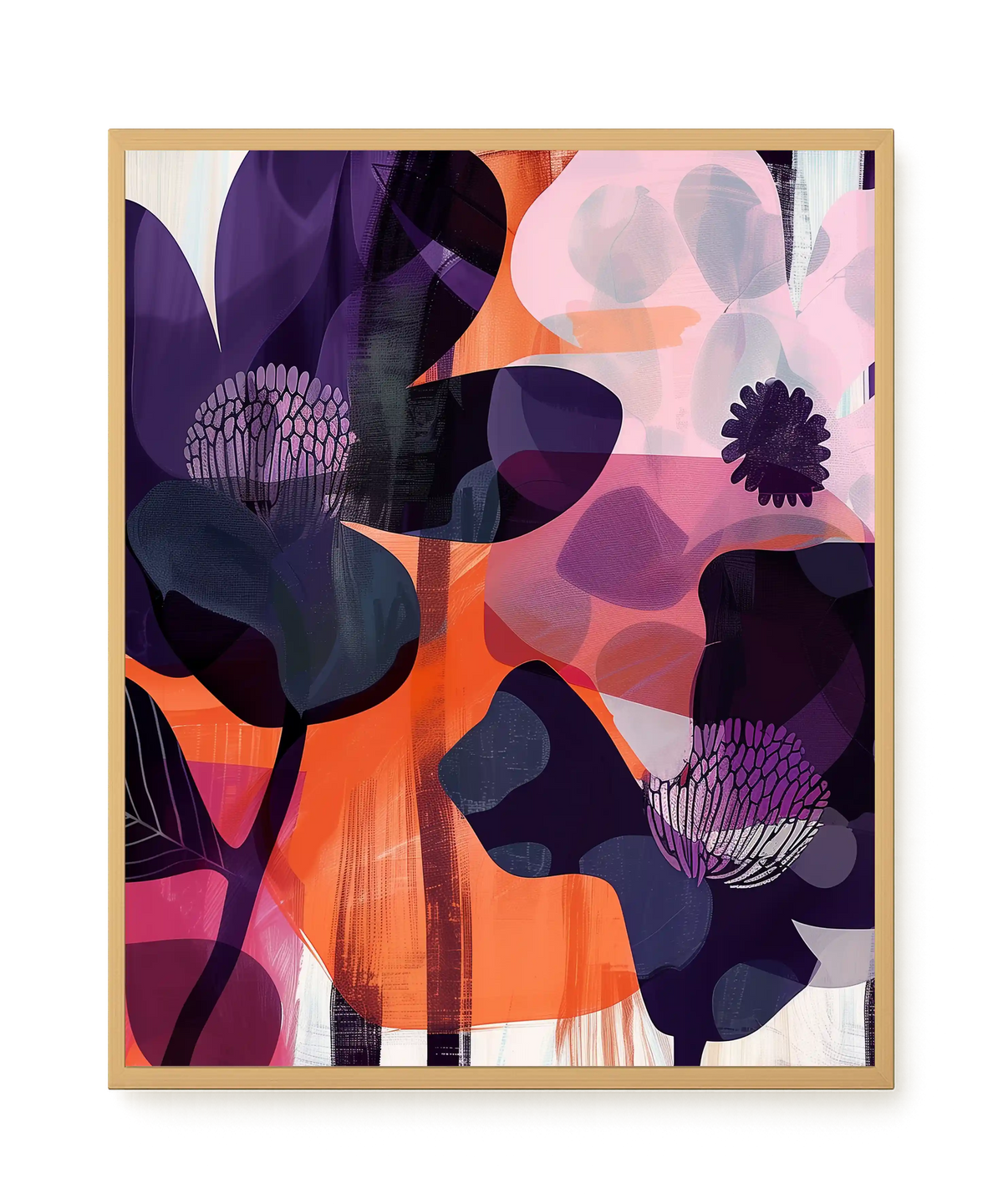Interwoven Blooms Canvas Wall Art