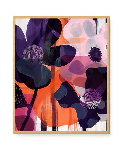 Interwoven Blooms Canvas Wall Art