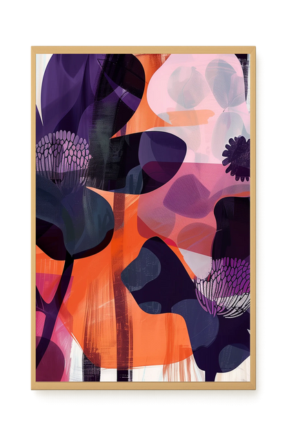 Interwoven Blooms Canvas Wall Art