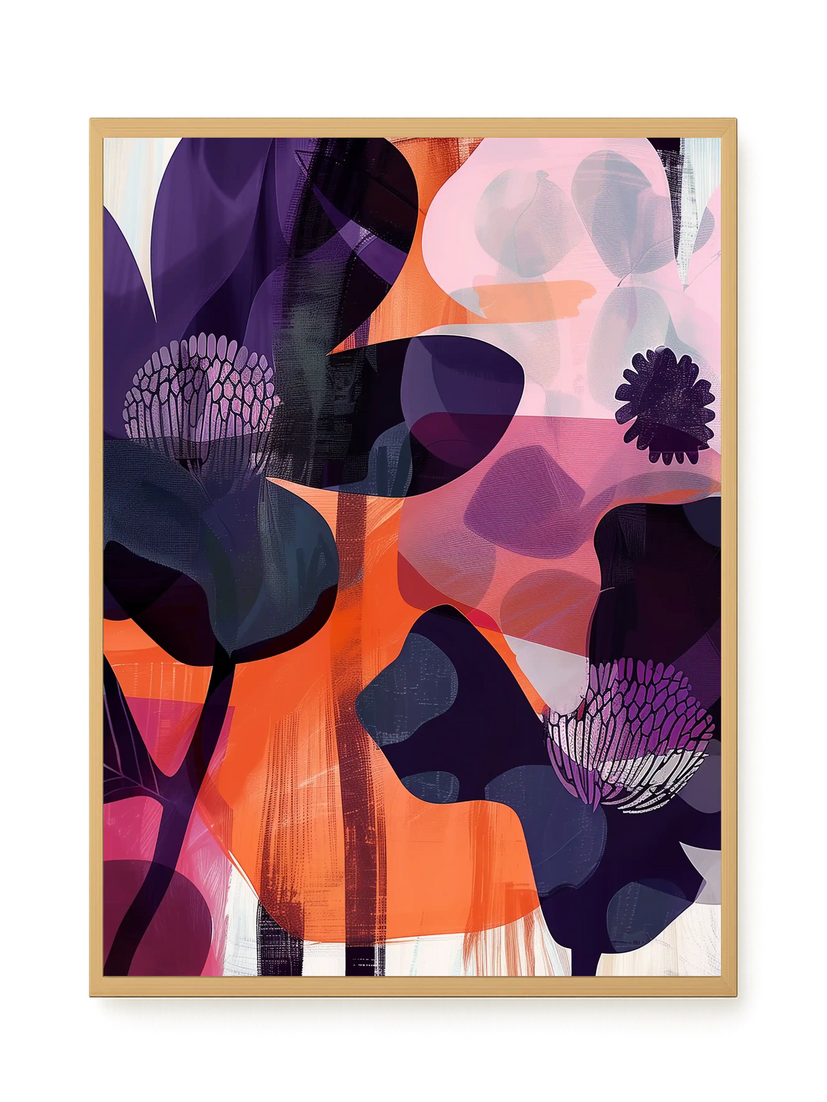 Interwoven Blooms Canvas Wall Art