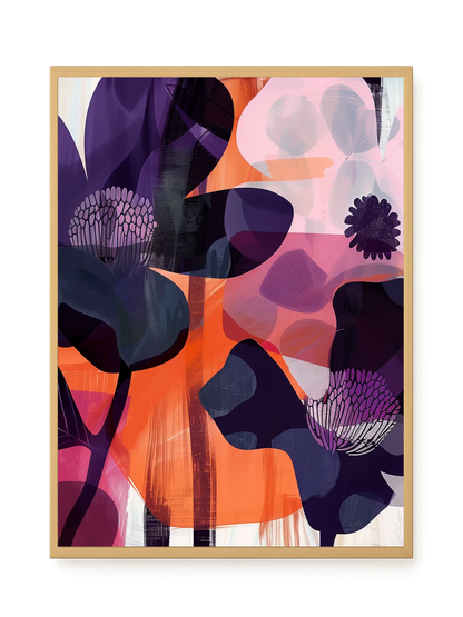 Interwoven Blooms Canvas Wall Art