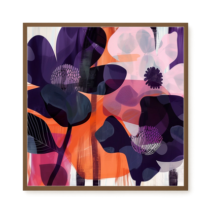 Interwoven Blooms Canvas Wall Art