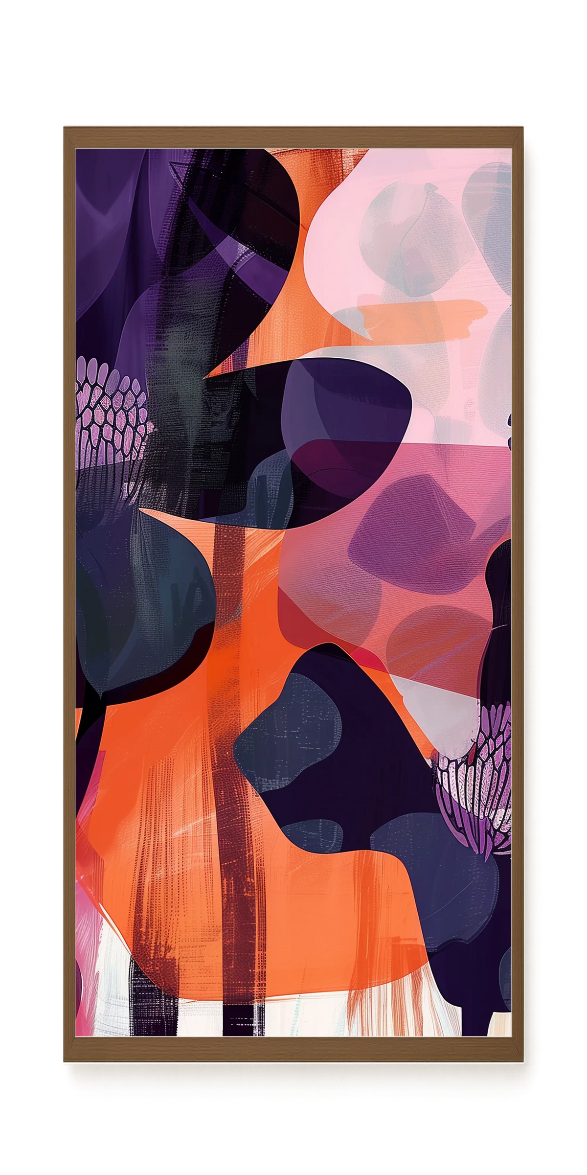 Interwoven Blooms Canvas Wall Art