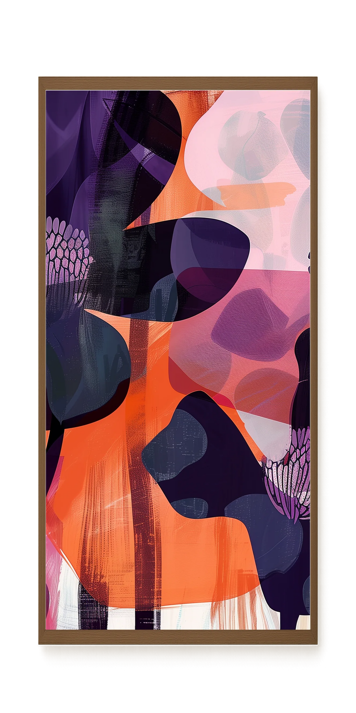 Interwoven Blooms Canvas Wall Art