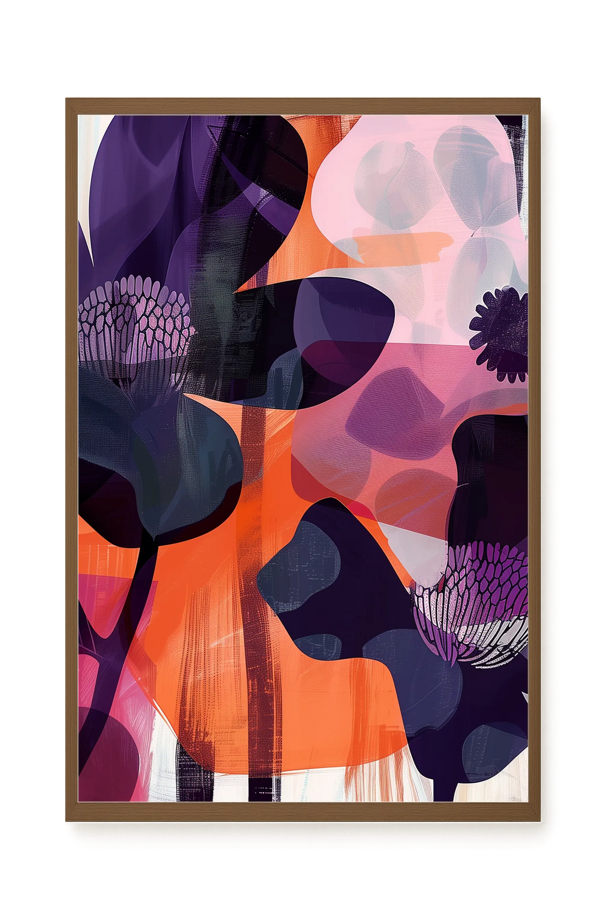 Interwoven Blooms Canvas Wall Art