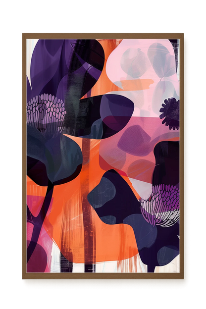Interwoven Blooms Canvas Wall Art