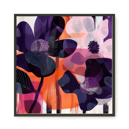 Interwoven Blooms Canvas Wall Art