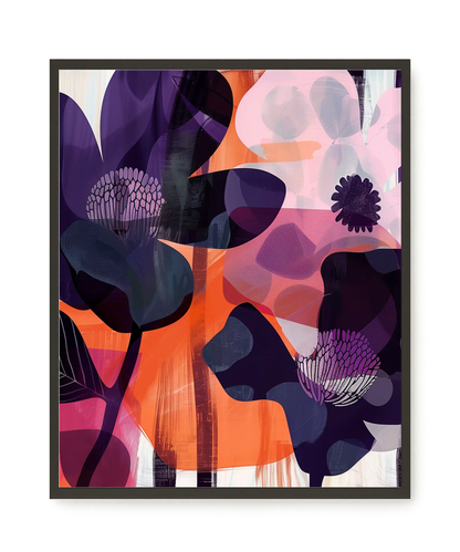 Interwoven Blooms Canvas Wall Art