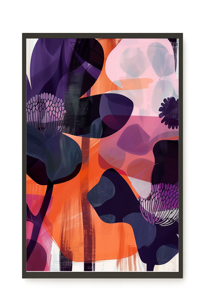 Interwoven Blooms Canvas Wall Art