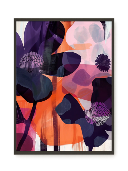 Interwoven Blooms Canvas Wall Art