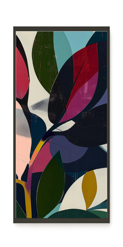 Modern Color Leaves Canvas Print