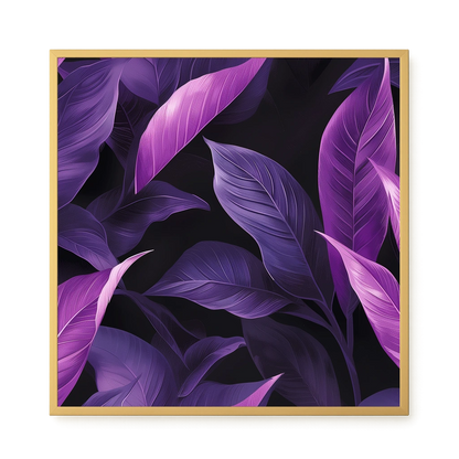 Violet Leaves Canvas Print