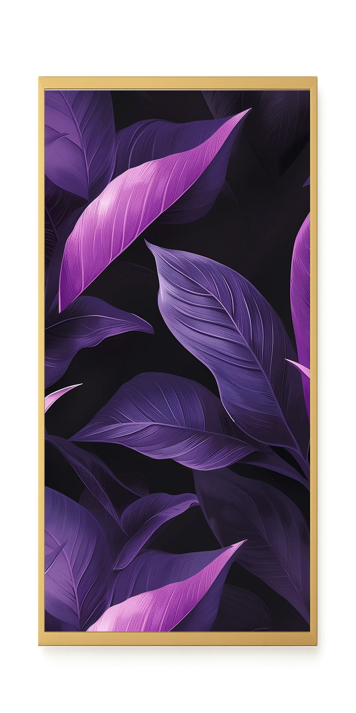 Violet Leaves Canvas Print