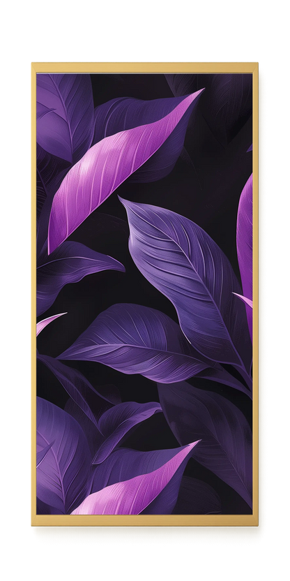 Violet Leaves Canvas Print