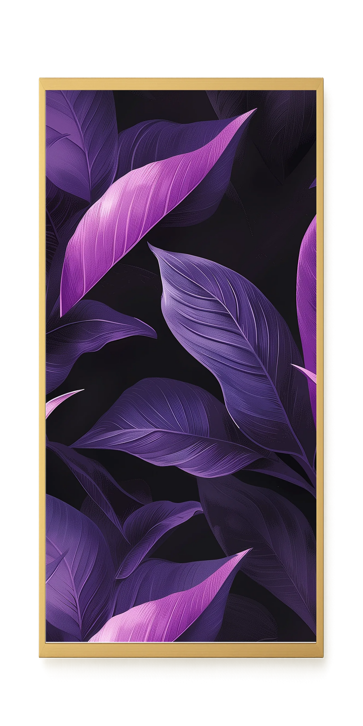 Violet Leaves Canvas Print