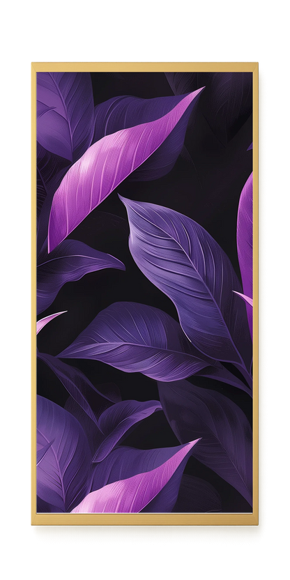 Violet Leaves Canvas Print