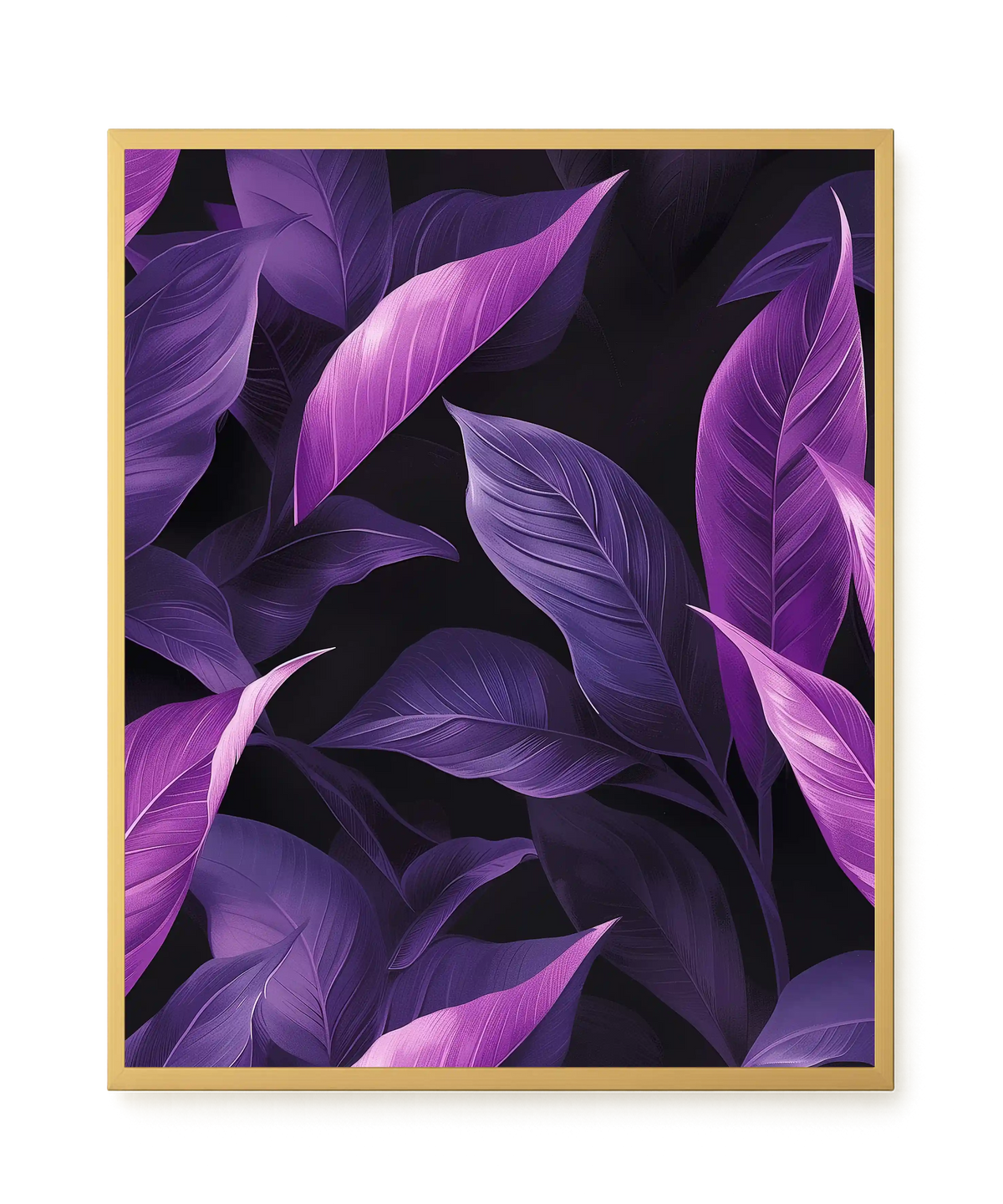 Violet Leaves Canvas Print