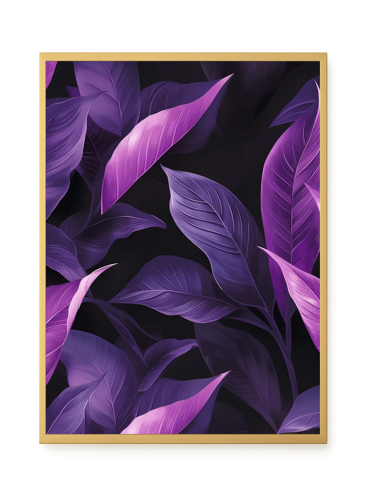 Violet Leaves Canvas Print