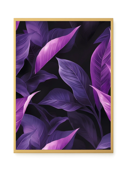 Violet Leaves Canvas Print