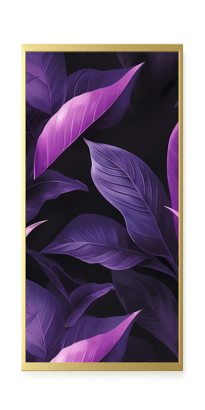 Violet Leaves Canvas Print