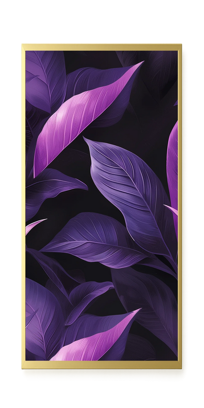 Violet Leaves Canvas Print