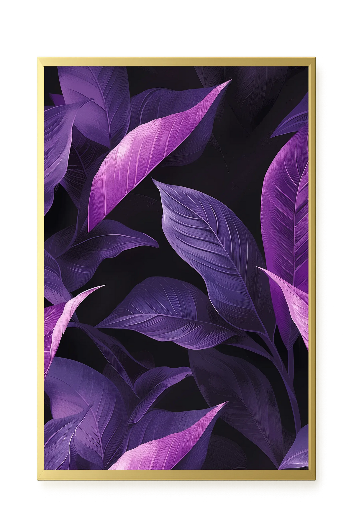 Violet Leaves Canvas Print