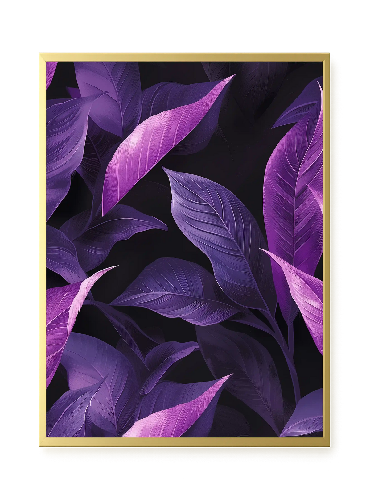 Violet Leaves Canvas Print