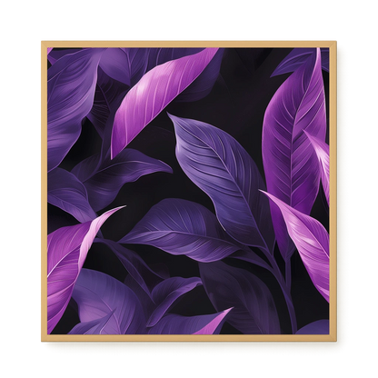 Violet Leaves Canvas Print
