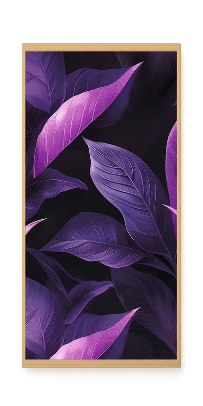 Violet Leaves Canvas Print