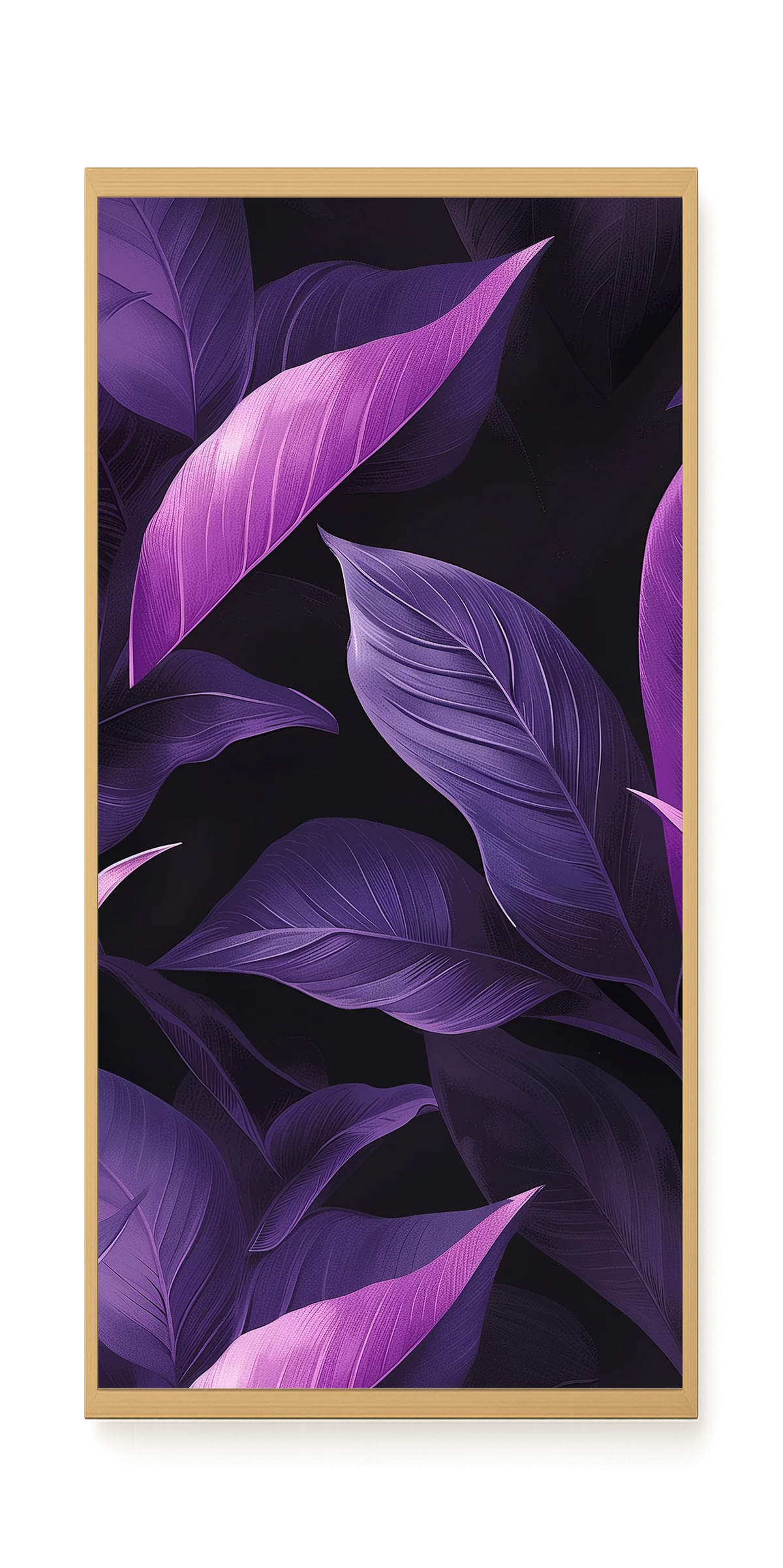 Violet Leaves Canvas Print