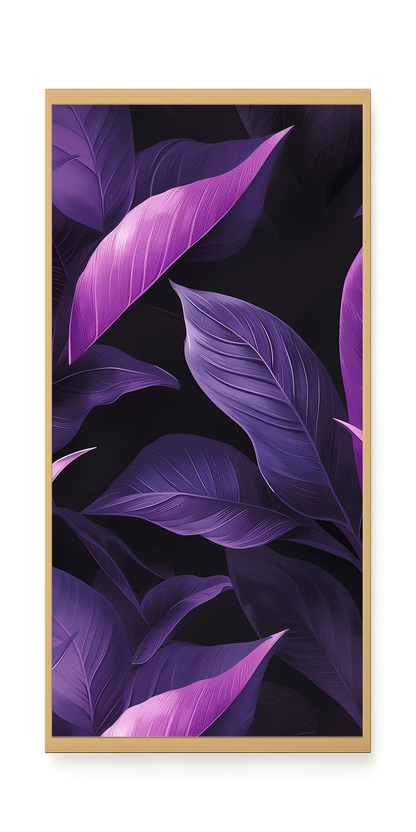 Violet Leaves Canvas Print