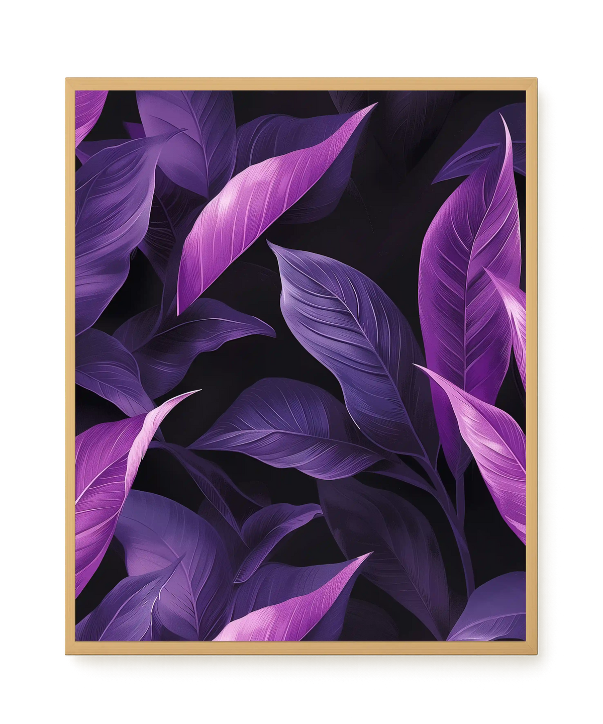 Violet Leaves Canvas Print