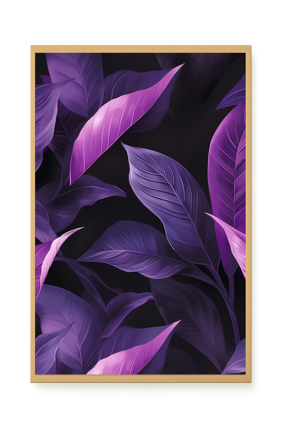 Violet Leaves Canvas Print